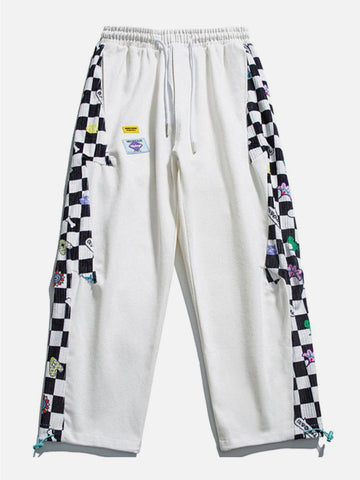 Makersluxe® - Lattice Stitching Sweatpants