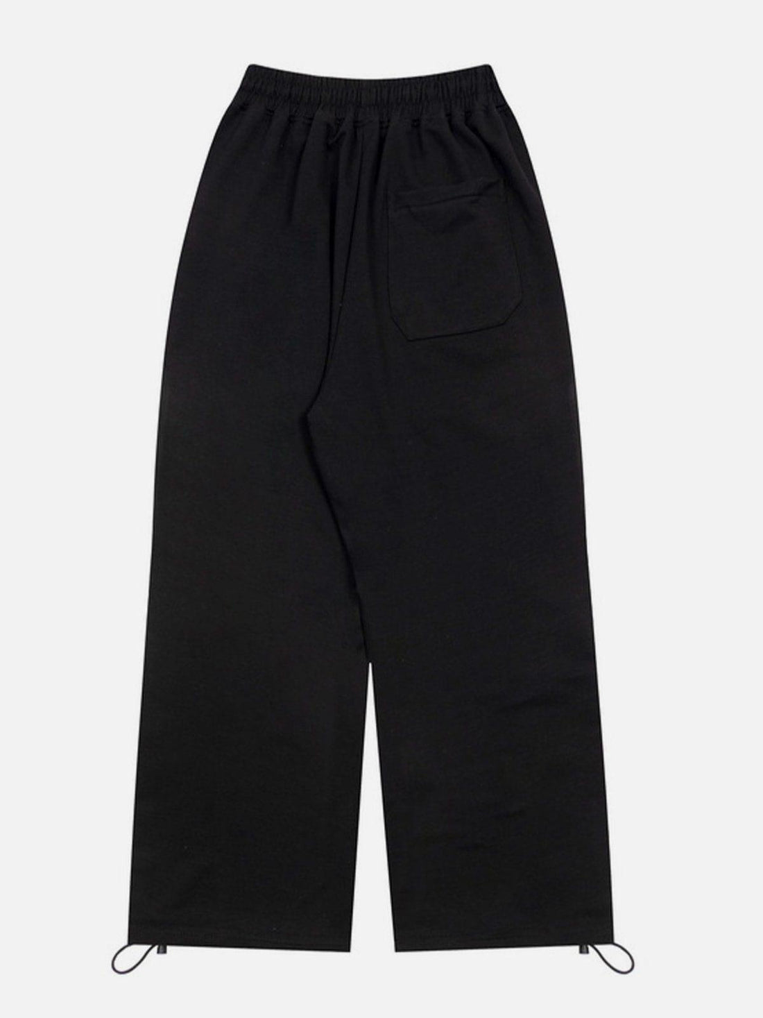 Makersluxe® - Leg Retractable Striped Drawstring Sweatpants