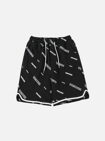 Makersluxe® - Letter All-over Print Shorts