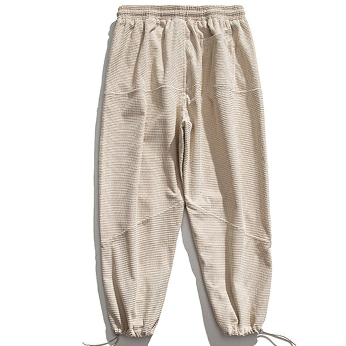 Makersluxe® - Letter Embroidered Check Sweatpants