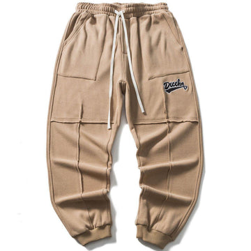 Makersluxe® - Letter Embroidery Thread Joggers