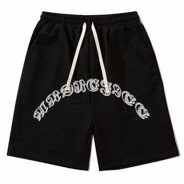 Makersluxe® - Letter Print Shorts
