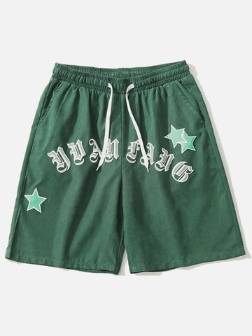 Makersluxe® - Letters Drawstring Shorts