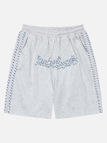Makersluxe® - Line Letters Drawstring Shorts