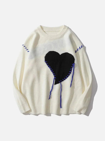 Makersluxe® - Love Embroidered Sweater