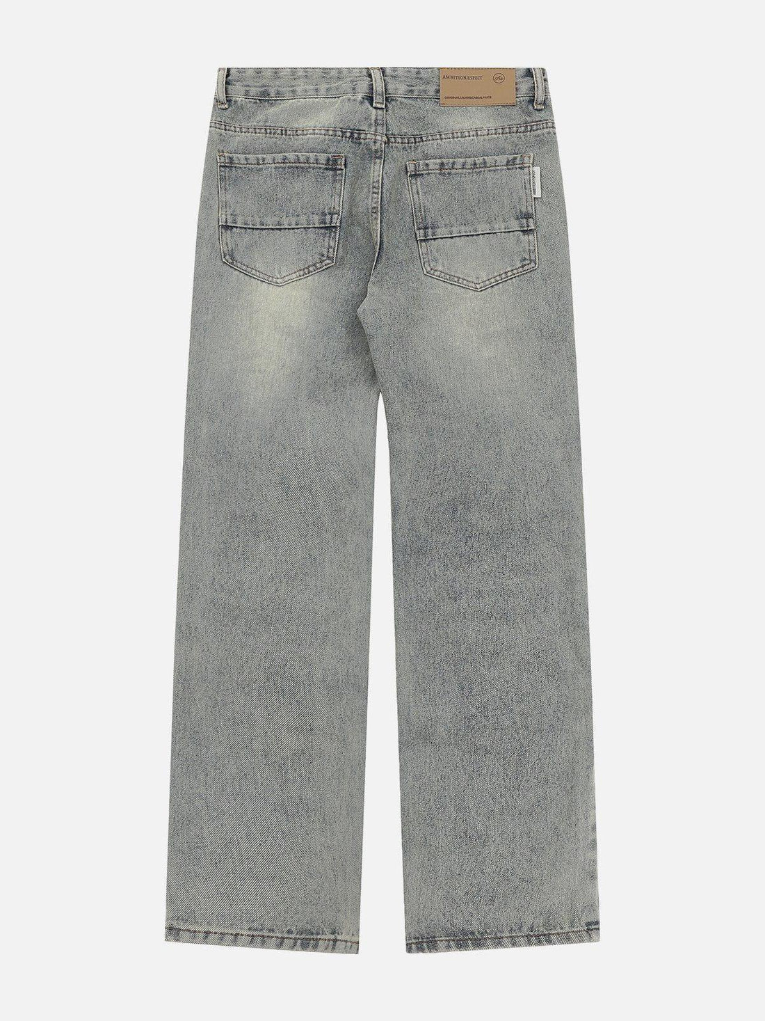 Makersluxe® - Multi Hole Zip Up Jeans