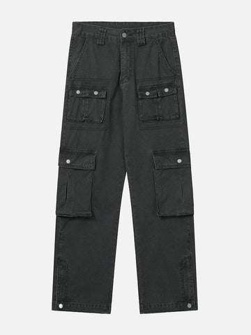Sneakerland® - Multi Pocket Denim Cargo Pants