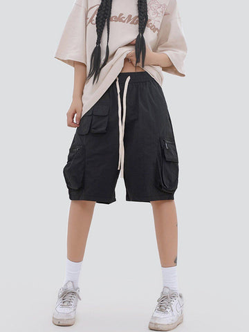 Makersluxe® - Multi-Pocket Drawstring Shorts