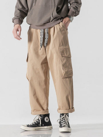 Sneakerland® - Multi-Pocket Straight Cargo Pants