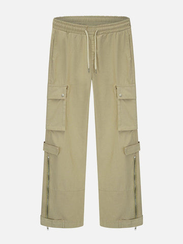 Sneakerland® - Multi-pocket Technical Zip Cargo Pants