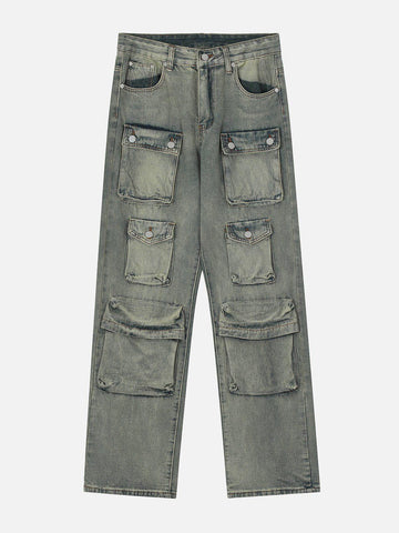 Makersluxe® - Multi-Pocket Wash Jeans