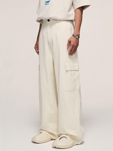 Sneakerland® - Multi-Pocket Wide Leg Cargo Pants