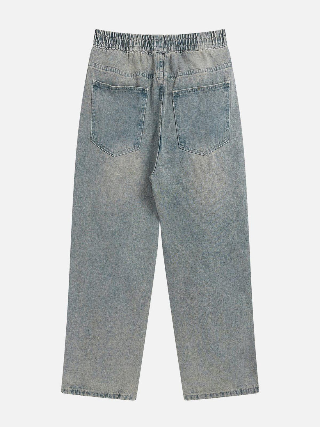 Makersluxe® - Multi Zip Up Folds Jeans
