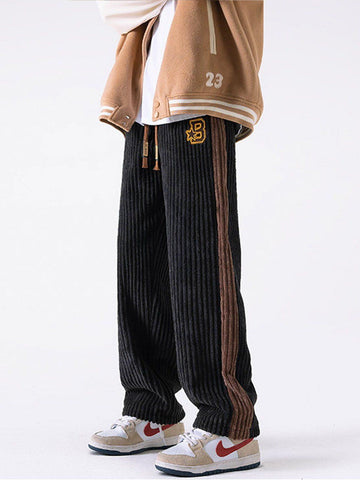 Makersluxe® - Patchwork Corduroy Sweatpants