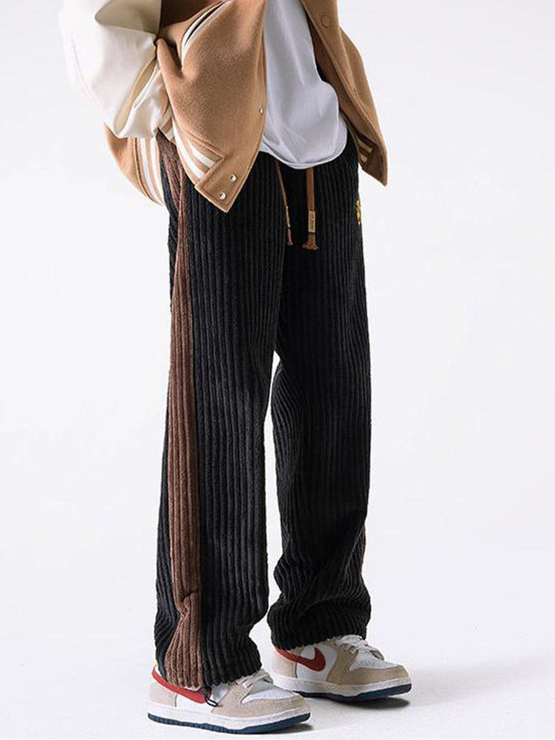 Makersluxe® - Patchwork Corduroy Sweatpants