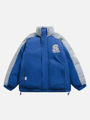 Makersluxe® - Patchwork Embroidery Winter Coat