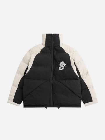 Makersluxe® - Patchwork Embroidery Winter Coat