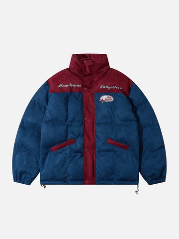 Makersluxe® - Patchwork Embroidery Winter Coat