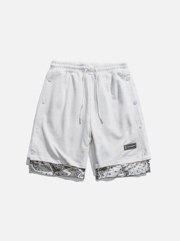 Makersluxe® - Patchwork Split Shorts