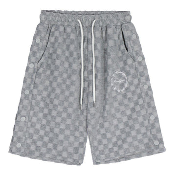 Makersluxe® - Plaid Drawstring Shorts