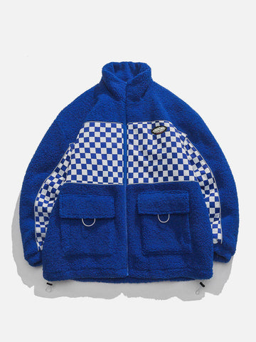 Makersluxe® - PLAID Patchwork Winter Coat