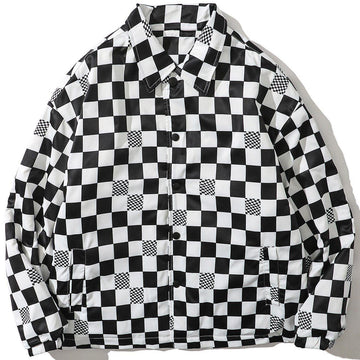 Makersluxe® - Plaid Print Winter Coat