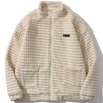Makersluxe® - Plaid Simple Winter Coat