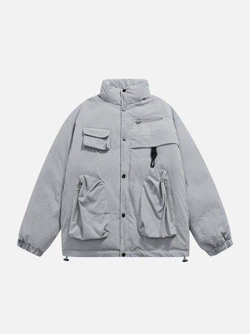Makersluxe® - Pockets With Flap Winter Coat