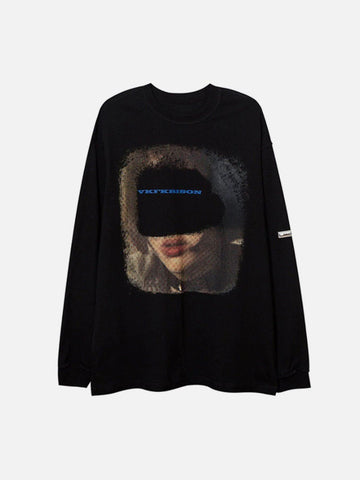 Makersluxe® - Portrait Letters Graffiti Long Sleeves