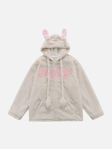 Makersluxe® - Rabbit Ears Hooded Winter Coat