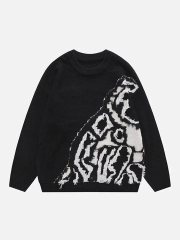 Makersluxe® - Raw Edge Patchwork Sweater