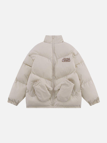 Makersluxe® - Removable Gloves Winter Coat