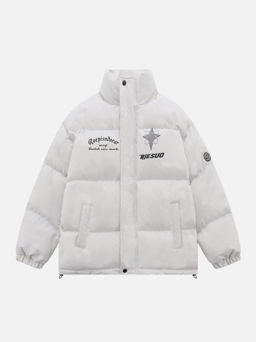 Makersluxe® - Retro Letters Winter Coat