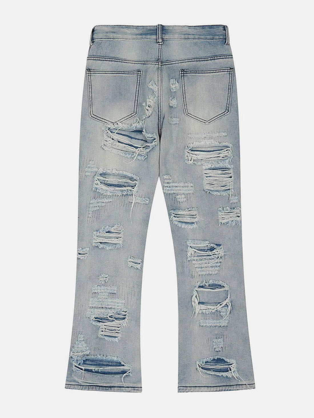 Makersluxe® - Ripped Hole Jeans