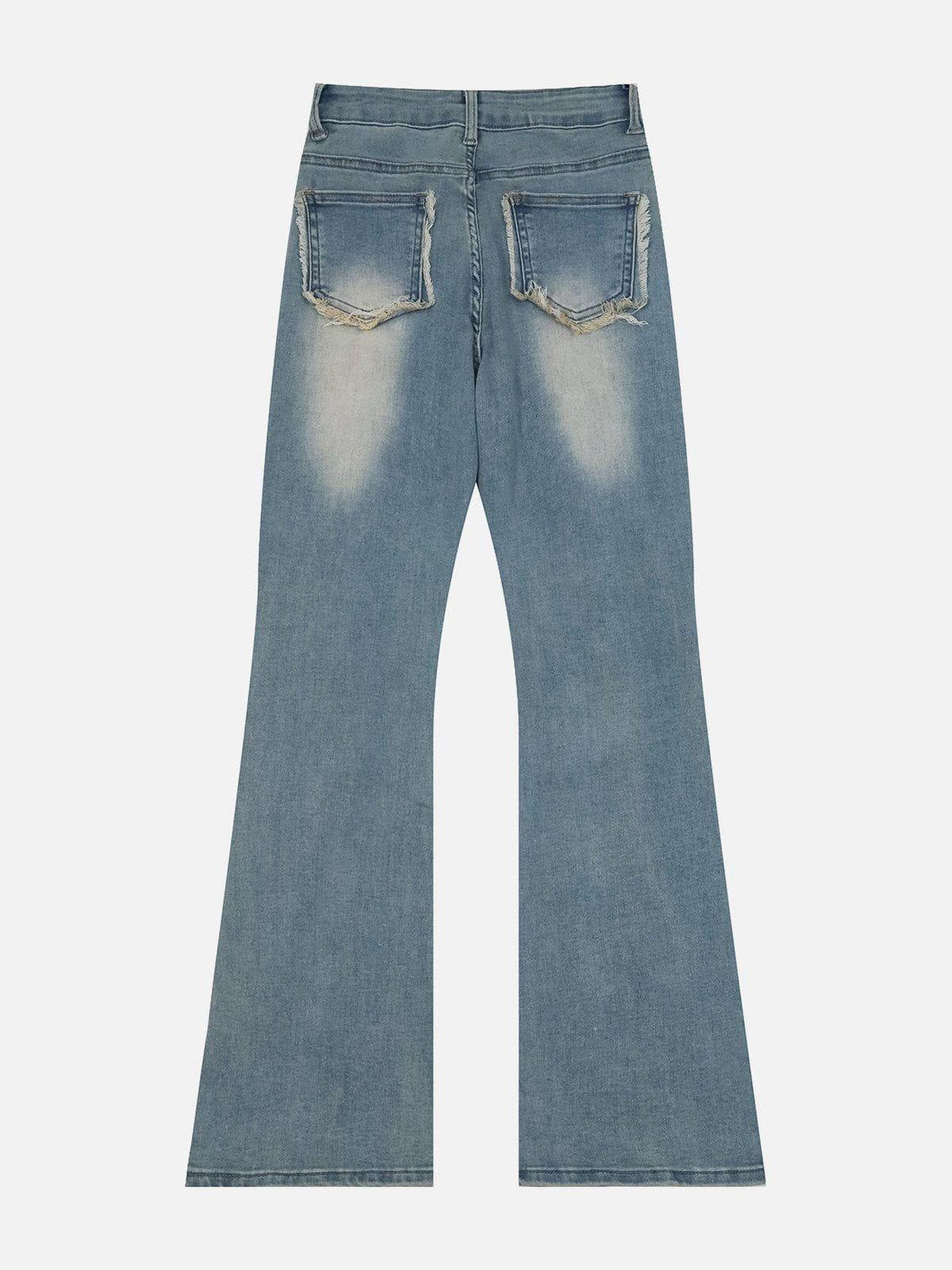 Makersluxe® - Rough Edge Flared Jeans