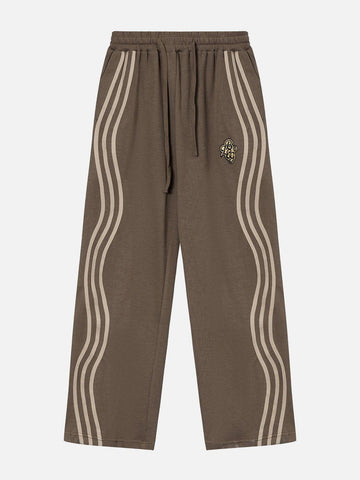 Makersluxe® - Side Curve Stripe Sweatpants