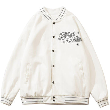 Makersluxe® - Simple Letter Embroidery Winter Coat