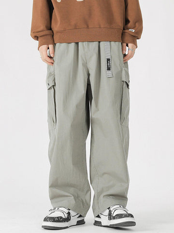 Sneakerland® - Solid Color Functional Cargo Pants