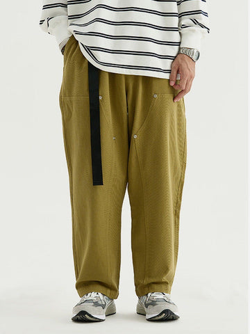 Sneakerland® - Solid Color Straps Cargo Pants
