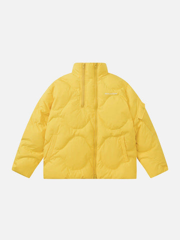 Makersluxe® - Solid Double Zipper Winter Coat
