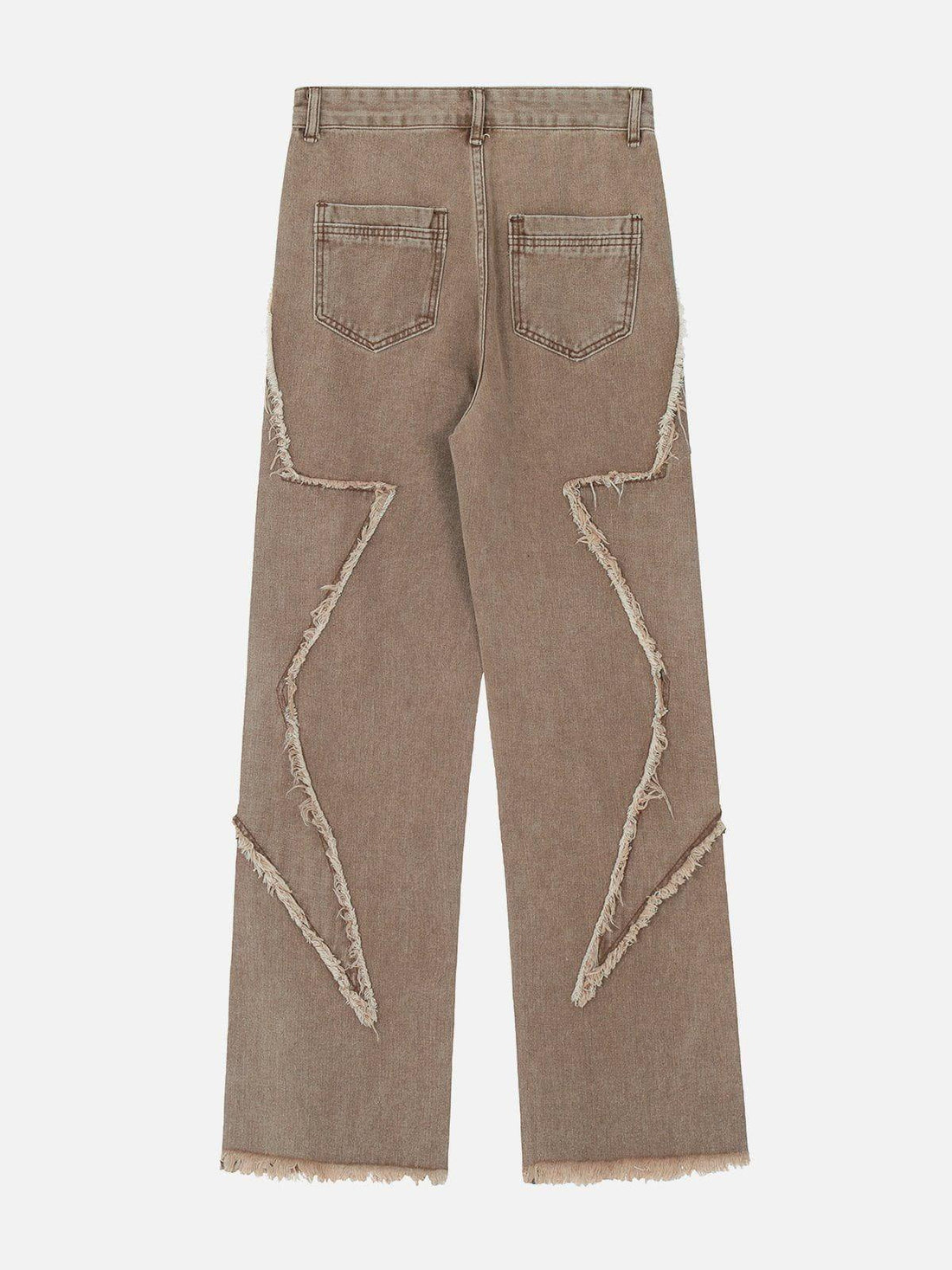 Makersluxe® - Star Patchwork Jeans