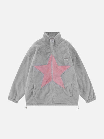 Makersluxe® - Star Patchwork Winter Coat