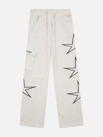 Makersluxe® - Star Print Sweatpants