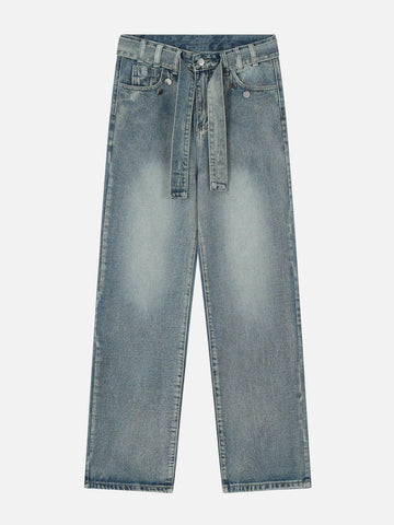 Makersluxe® - Strap Gradient Jeans
