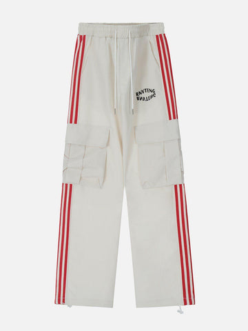 Sneakerland® - Stripe Large Pocket Cargo Pants