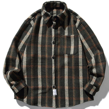 Makersluxe® - Striped Pattern Long Sleeve Shirt