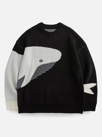 Makersluxe® - The Loneliest Whale Knit Sweater