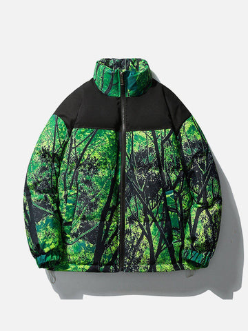 Makersluxe® - Tree Pattern Winter Coat