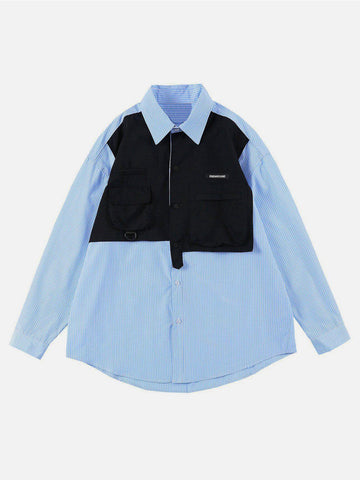 Makersluxe® - Two Fake Vests Long-sleeved Shirt