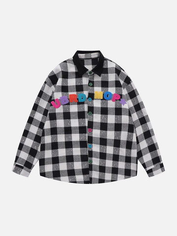 Makersluxe® - UBRDMOP Embroidery Long-Sleeved Shirt